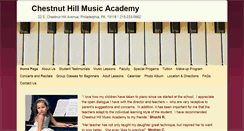 Desktop Screenshot of chestnuthillmusic.com