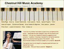 Tablet Screenshot of chestnuthillmusic.com